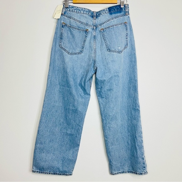 NWT Abercrombie X Jen Reed High Rise loose jeans Blue Denim Jeans size 28/6 - Picture 6 of 7
